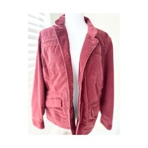 L.L. Bean Corduroy Utility Jacket - Deep Red